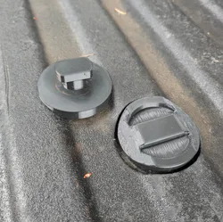 Puck hole covers for a 2019 Chevy Silverado
