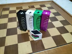 Set de piezas para juegos de tablero 8x8 para cuatro jugadores