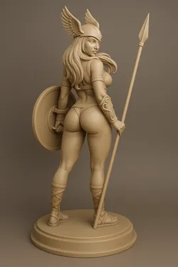 Sexy Amazon Warrior – Paintable Figure