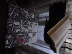 Skeleton Café Bookmarks – Coffee & Chill