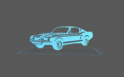 Vehicles & Machinery STL تنزيل - فورد - موستانج - PAWU STL Studio