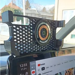 VW ID.Buzz phone holder on display