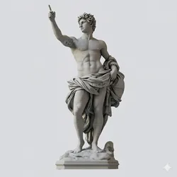 Apollo’s Gesture – Classical Marble Statue