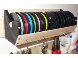 Cable spool organizer - french cleat - for Pollin LiYv spools