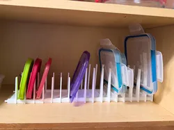 Food Container Lid Organizer