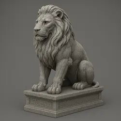 Majestic Lion Statue
