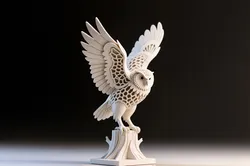 Owl on Treestump, Hexa Sculpture