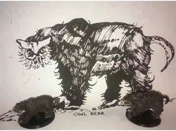 Owlbear through the ages- Basic D&D