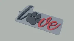 PUPPY PAW KEYCHAIN