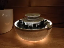 Tabletop Fountain with LEDs
