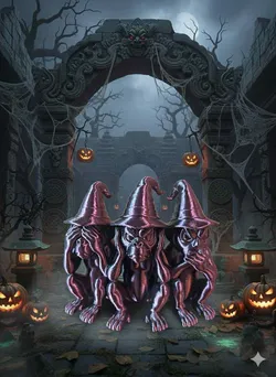 The Three Cursed Pumpkin Monkeys