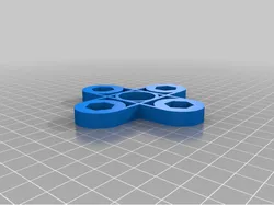 Fidget Spinners with 3/8 hex nut weights