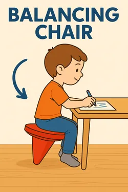 Kids balancing chair