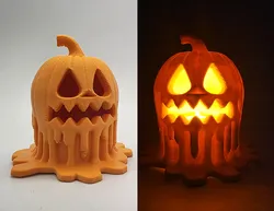 Melty Jack-o-Lantern LED Tea Light Cover