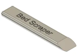 Optimal bed scraper with text