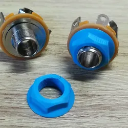Other STL Download - Flanged Nut Guitar Jack 6.35mmby Plant_3D