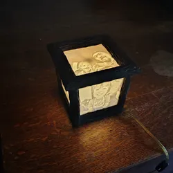 Other STL Download - Log style lithophane boxby trevshove
