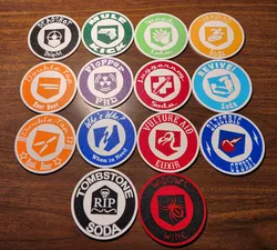 Perk-a-Cola Coasters: Solid Versions for Face Down Printing