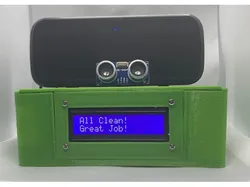 Raspberry Pi Case with Ultrasonic Sensor and 16x2 LCD Screen