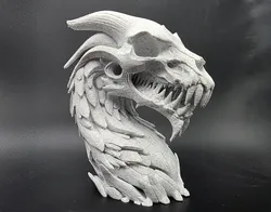 Undead Rock Dragon Bust