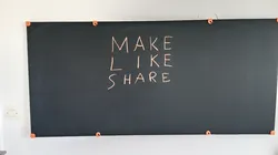 Blackboard wall support