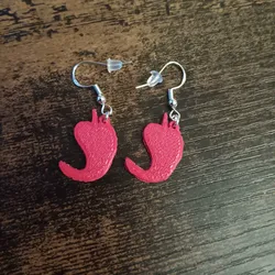 Fișiere pentru imprimante 3D | Fișier 3MF | chili pepper earrings