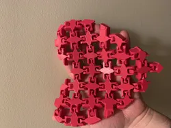 Flexi heart fabric ( print in place )
