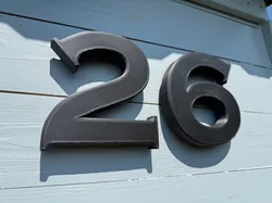 Floating House Numbers – Modular Character Set - Copperplate Gothic Bold