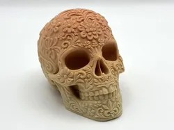 Flower Ornament Skull