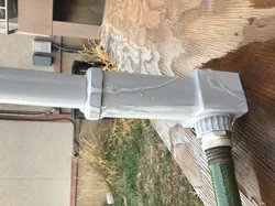 Garden hose hydraulic piston
