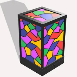 Lighting & Lamps STL indir - MULTICOLOUR VORONOI LAMP - Gominolozgz