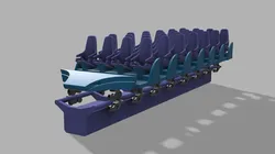 Mako Roller Coaster Train – SeaWorld