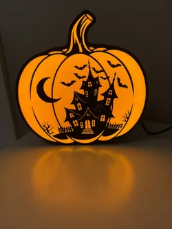Pumpkin Mansion Halloween Lightbox