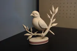 Reimagined Art: Canary on Pedastal