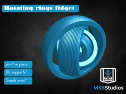 textured rotating rings fidget toy