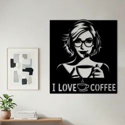 gratuită de Home Decorations & Ornaments STL Descărcare - I Love Coffee - STLfile