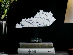 Kentucky, USA (KY) Topographic Map with Rivers