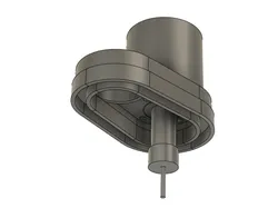 magnetic detachable dust shoe for 500W spindle motor