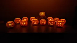 Pumpkins candle holders for tea light