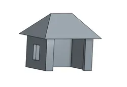 Simplified bus stop H0