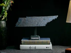 Tennessee, USA (TN) Topographic Map with Rivers