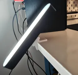 Vertical Angled Desk Mount for Phillips Hue Play Bar Light