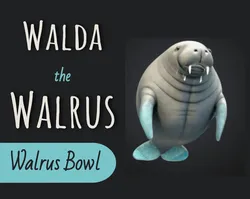 Walda the Walrus (candy) BOWL