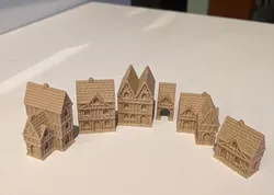 Wee Burgh Medieval Town or City (timber set01)