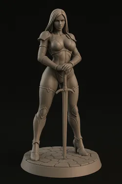 Female Knight with Sword