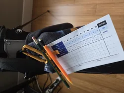 Golf scorecard and pencil holder with clip