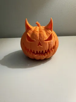 Halloween Devil Pumpkin Tealight