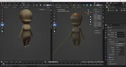 Little Chibi Doll lowpoly