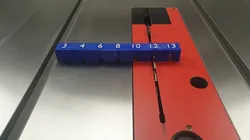 Metric Table Saw Depth Guide for commonly used depths
