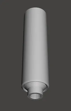 MOCK SUPPRESSOR CHAMBERED 14mm ccw 150mm x 38mm